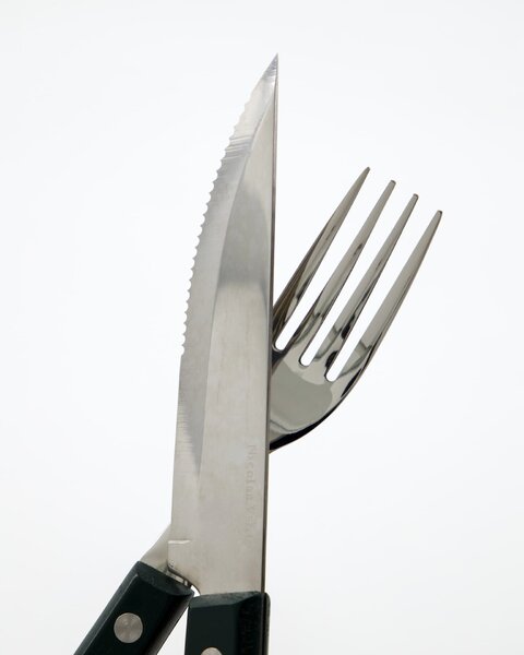 Sada příborů z nerezové oceli Steak Green – set 8 ks