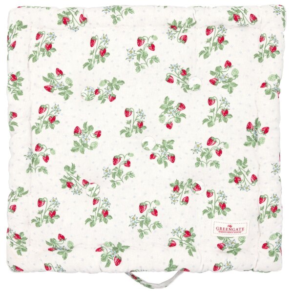 Prošívaný podsedák Berry White 50 × 50 cm