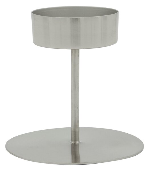 Kovový svícen Anit Silver 10 cm