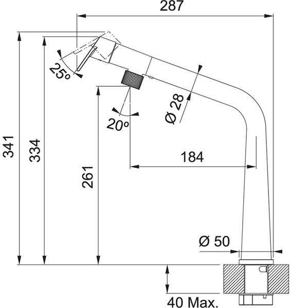 Franke Icon kuchyňská baterie stojící chrom 115.0625.185