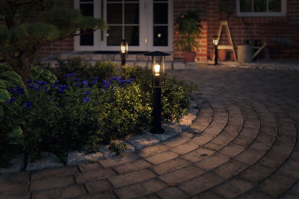 Paulmann Bollard Classic venkovní stojací lampa 1x15 W černá-průhledná 94397