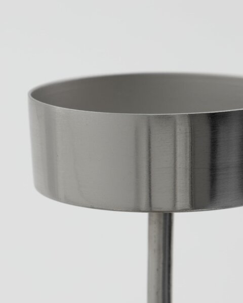Kovový svícen Anit Silver 10 cm