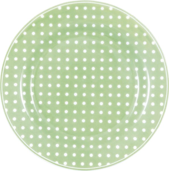 Porcelánový talíř Dotty Pale Green