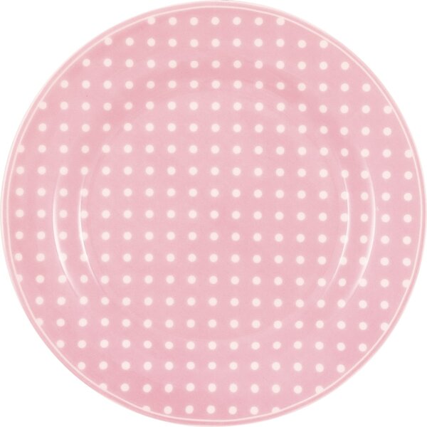 Porcelánový talíř Dotty Pale Pink