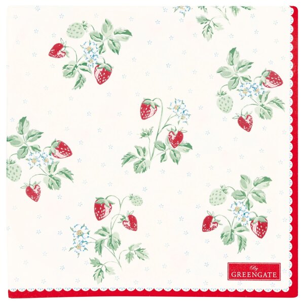 Papírové ubrousky Berry White – 20 ks