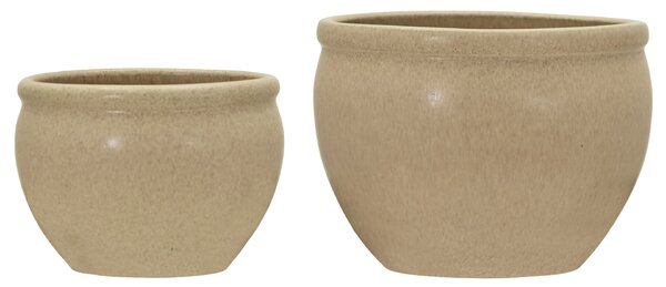 Keramický obal na květináč Vale Beige Menší