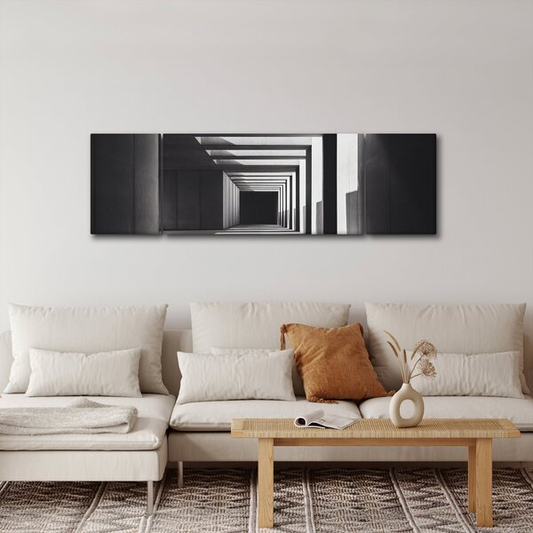 Obraz - Čtvercový tunel (170x50 cm)