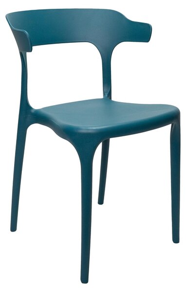 Jídelní židle INLEA, 4 kusy, model DELANI - tyrkysová