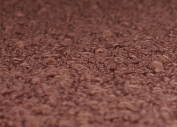 Sada 6 jídelních židlí HWC-N73, kuchyňská židle, otočná s automatickým vrácením, tkanina/textil boucle (540g/m²) Oeko-Tex hnědá