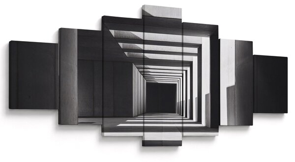 Obraz - Čtvercový tunel (210x100 cm)