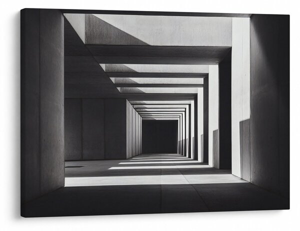 Obraz - Čtvercový tunel (70x50 cm)