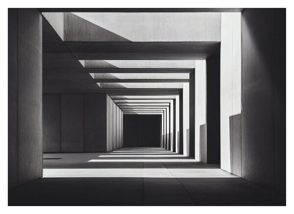 Obraz - Čtvercový tunel (70x50 cm)