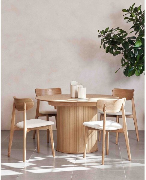 Jídelní židle v krémovo-přírodní barvě Elim – Unique Furniture