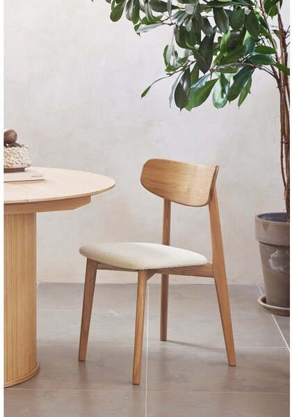 Jídelní židle v krémovo-přírodní barvě Elim – Unique Furniture