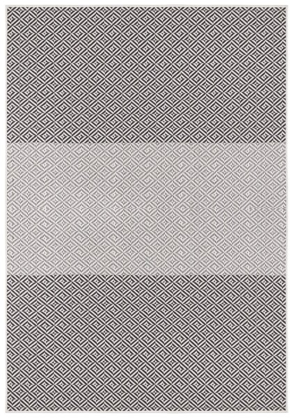 NORTHRUGS - Hanse Home koberce AKCE: 80x150 cm Kusový koberec Twin Supreme 103769 Borneo Black/Anthracite – na ven i na doma - 80x150 cm