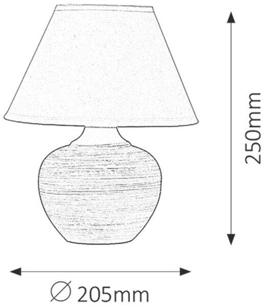 Rabalux Molly stolní lampa 1x40 W bílá-modrá 4392