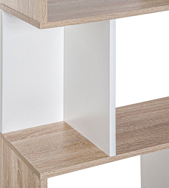 HOMCOM Moderní design kancelářské knihovny, dřevěná, 3 police 60 × 24 × 111,4 cm | Aosom