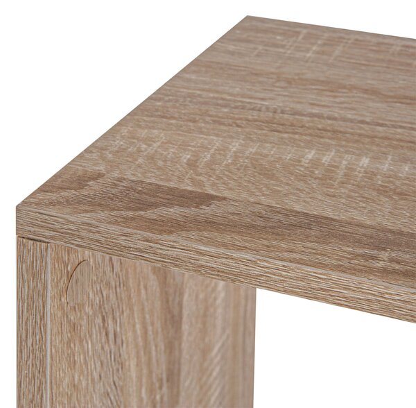 HOMCOM Moderní design kancelářské knihovny, dřevěná, 3 police 60 × 24 × 111,4 cm | Aosom