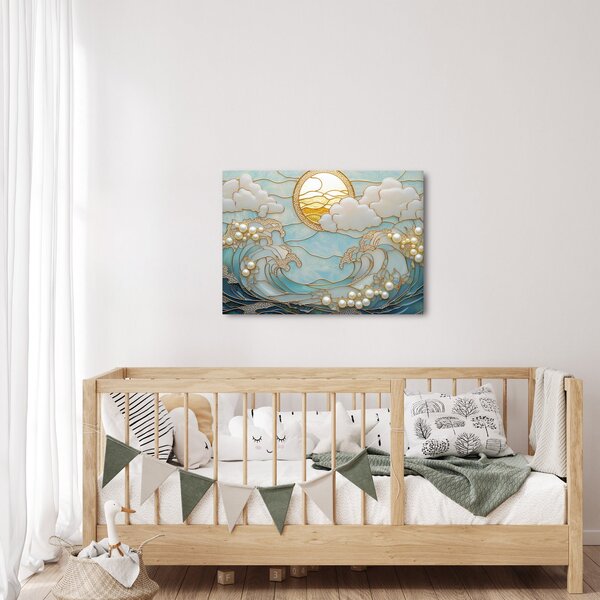 Obraz - 3D perly v oceánu (70x50 cm)