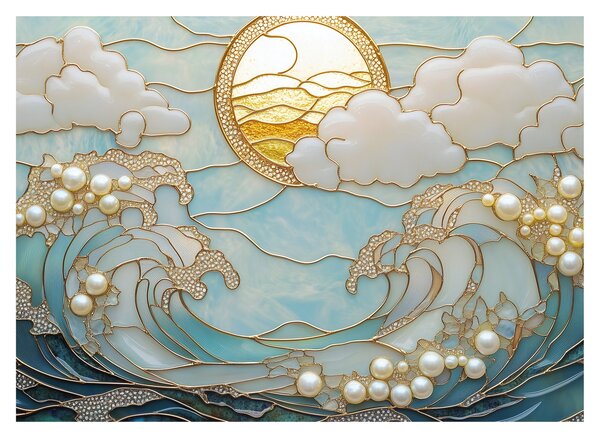 Obraz - 3D perly v oceánu (70x50 cm)