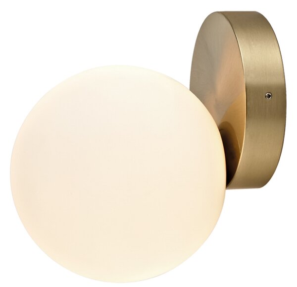 Nowodvorski Lighting Ice Ball nástěnné svítidlo 1x25 W bílá-mosaz 8126