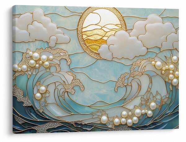 Obraz - 3D perly v oceánu (70x50 cm)