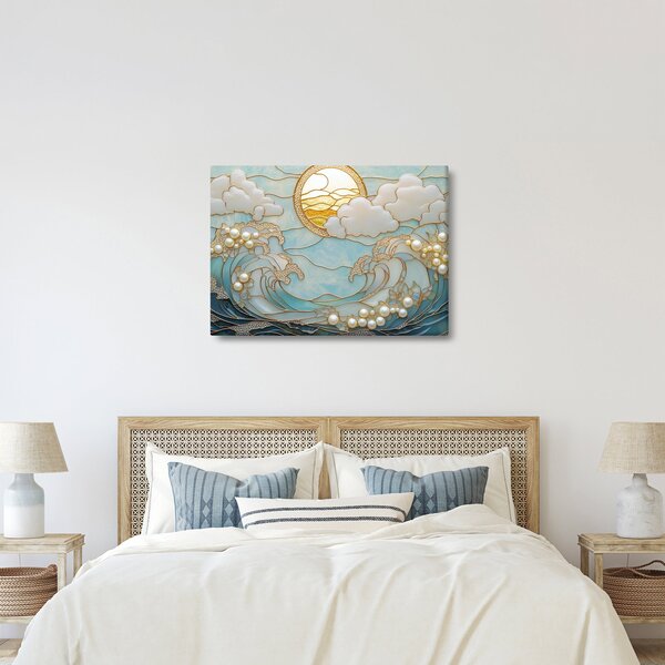 Obraz - 3D perly v oceánu (70x50 cm)