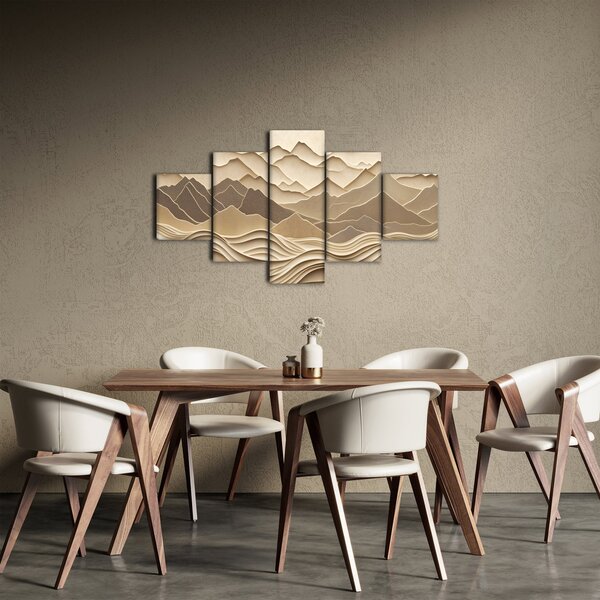 Obraz - 3D linie hor (125x70 cm)