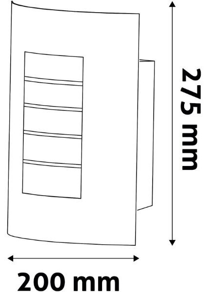 Prémiové venkovní nástěnné svítidlo Morro na 1 žárovku E27, nerez