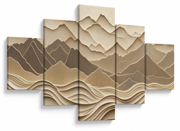 Obraz - 3D linie hor (125x70 cm)