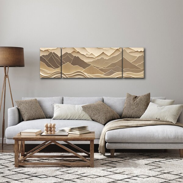 Obraz - 3D linie hor (170x50 cm)