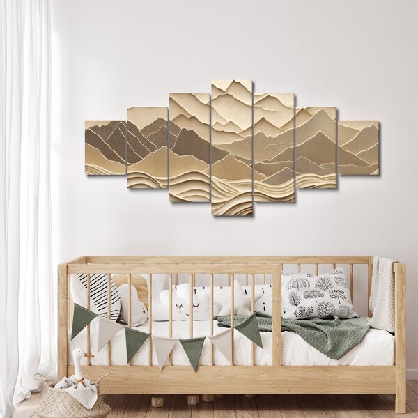 Obraz - 3D linie hor (210x100 cm)