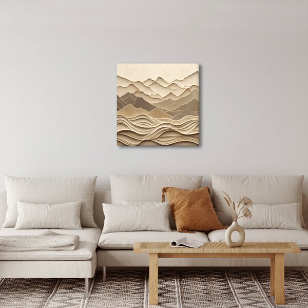 Obraz - 3D linie hor (30x30 cm)