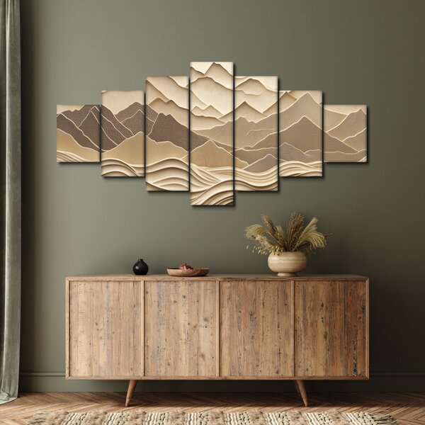 Obraz - 3D linie hor (210x100 cm)