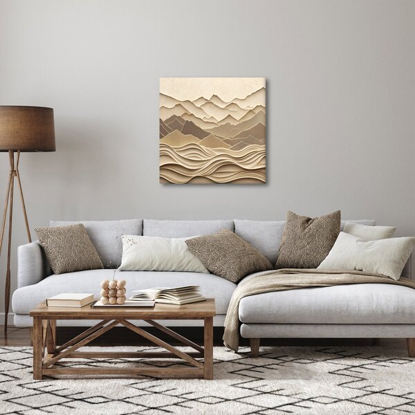 Obraz - 3D linie hor (30x30 cm)