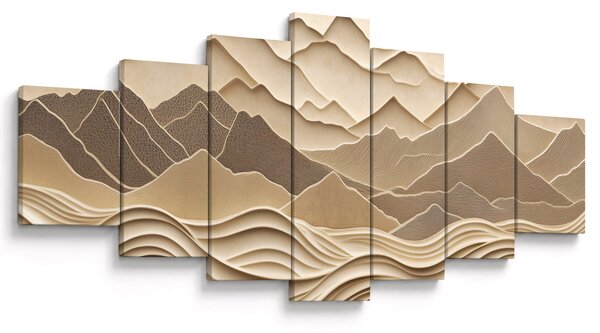 Obraz - 3D linie hor (210x100 cm)