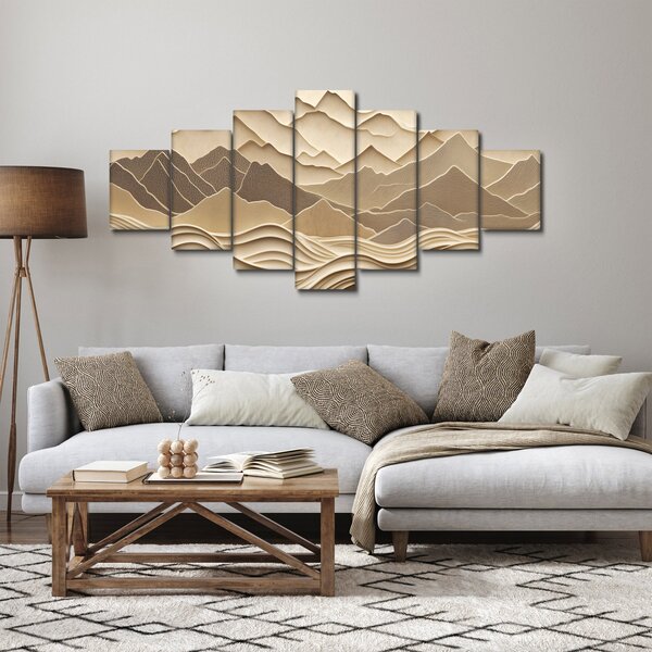 Obraz - 3D linie hor (210x100 cm)