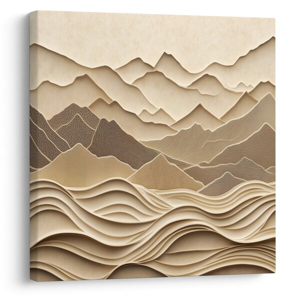 Obraz - 3D linie hor (30x30 cm)