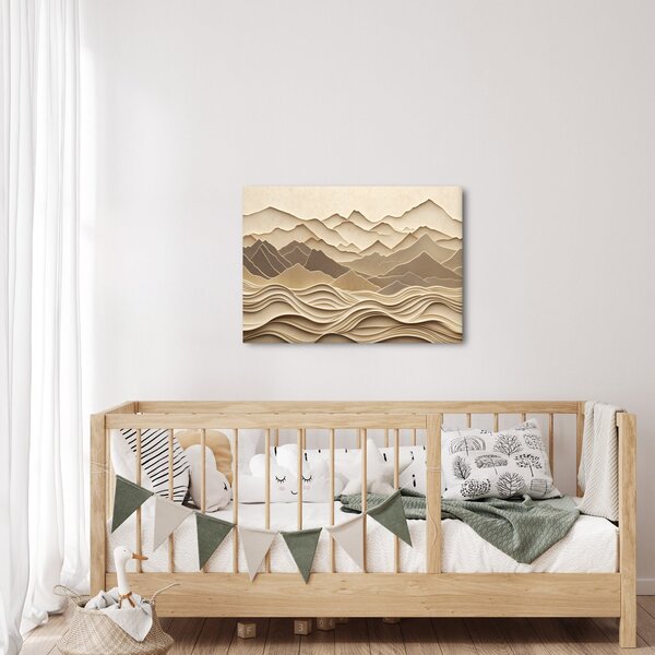 Obraz - 3D linie hor (70x50 cm)