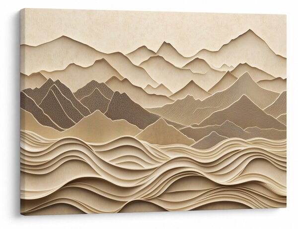 Obraz - 3D linie hor (70x50 cm)