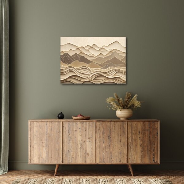 Obraz - 3D linie hor (70x50 cm)