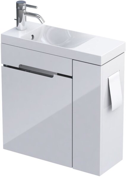 Oristo Silver Uni umyvadla se skříňkou 55 cm bílá OR33-ZD2D-55-1-P
