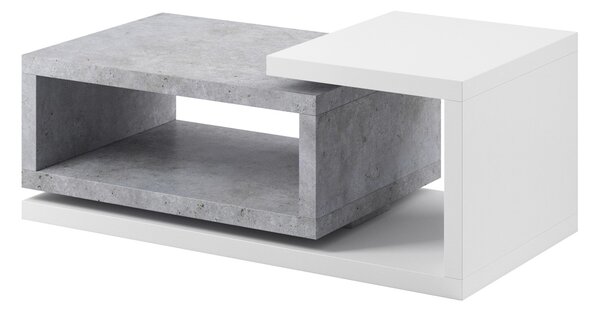 BILSBY 97 konferenční stolek 2484FG, bílá/beton colorado