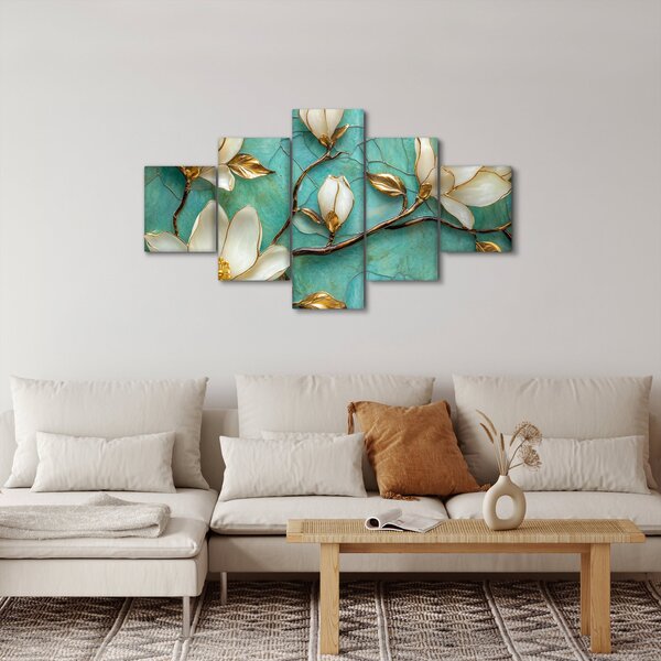 Obraz - 3D magnólie (125x70 cm)