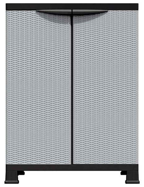 Plastová skříňka 68 x 39 x 92 cm ratanový design 337898