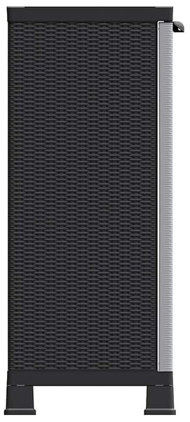 Plastová skříňka 68 x 39 x 92 cm ratanový design 337898