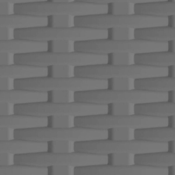 Plastová skříňka 68 x 39 x 171,5 cm ratanový design 337899