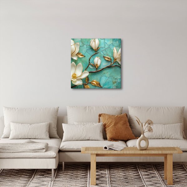 Obraz - 3D magnólie (30x30 cm)