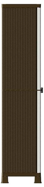 Plastová skříňka 68 x 39 x 171,5 cm ratanový design 337899