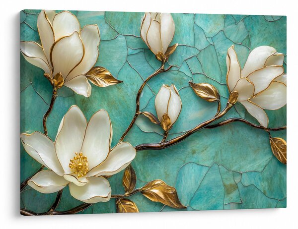 Obraz - 3D magnólie (70x50 cm)